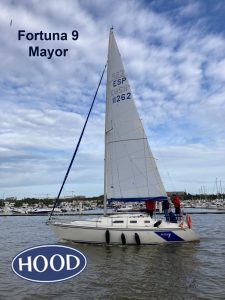 Potencia y control. La nueva Mayor Velas Hood, con 1 sable forzado y 3 cortos, lista para las mejores navegadas de este Fortuna 9.